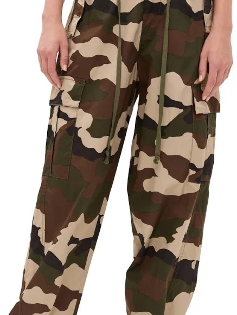 Good American Camo Cargo Pants Fatigue Green Size S NWT $139 - Picture 5 of 15